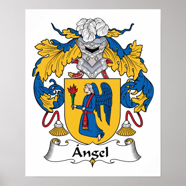 Póster Ángel Family Crest (Frente)