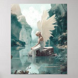 Póster Angel Fantasy Art