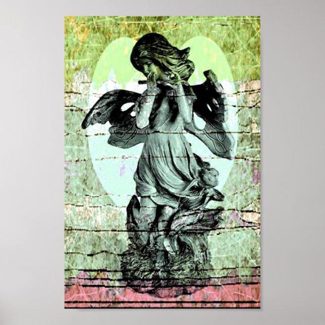 Póster Angel Flute y Poster del corazón (Frente)