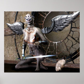 Póster ángel gótico