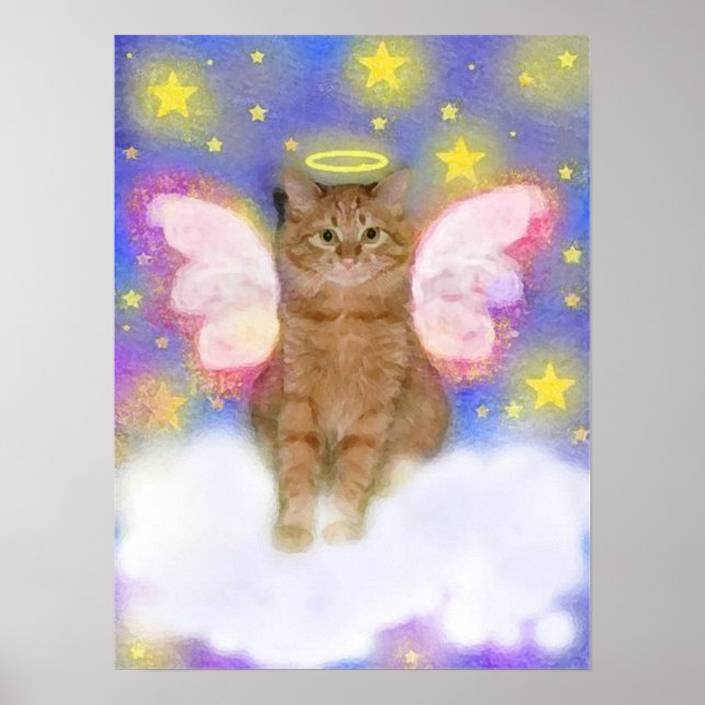 Póster Ángel guardián de los gatos (Frente)