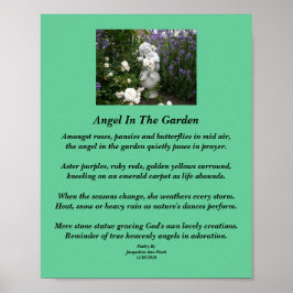 Póster Angel In The Garden Poetry Poster