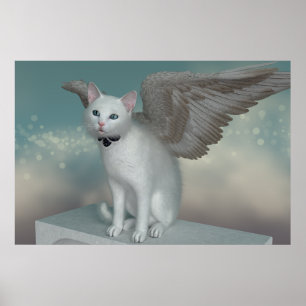 Póster Angel Kitty