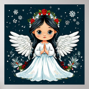 Póster Ángel lindo del día de San Valentín