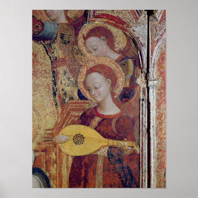 Póster Angel musicians from painting of Virgin and Child (Frente)