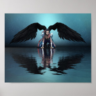 Póster ángel negro