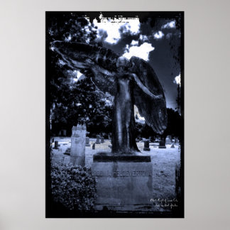 Póster Ángel negro de la imagen de la ciudad de Iowa
