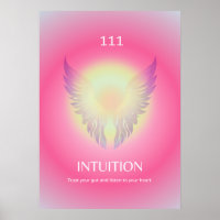 Ángel Número Aura Poster 111 Intuición