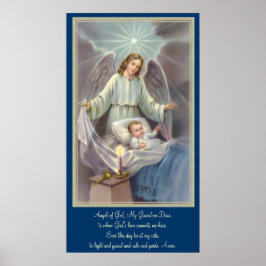 Póster Ángel observando a un niño