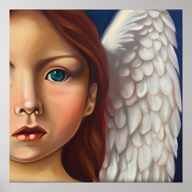 Póster Ángel Ojo Azul (Frente)