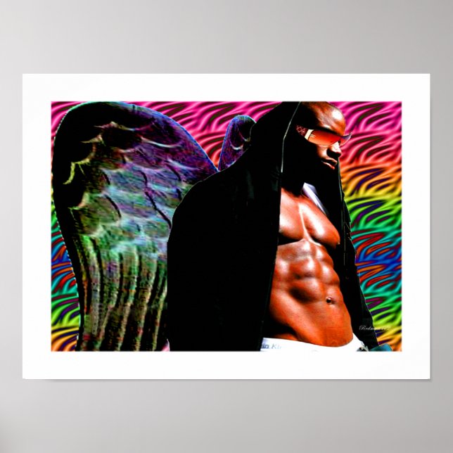 Póster Ángel Oscuro Africano (Frente)