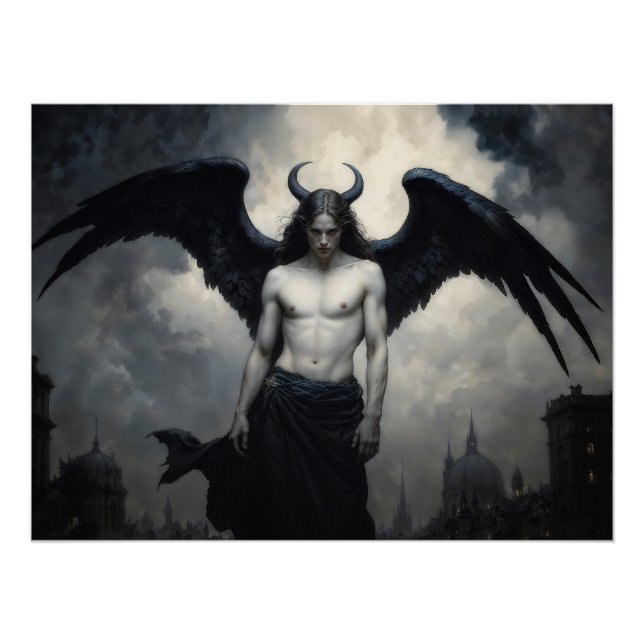 Póster Ángel Oscuro Lucifer (Anverso)