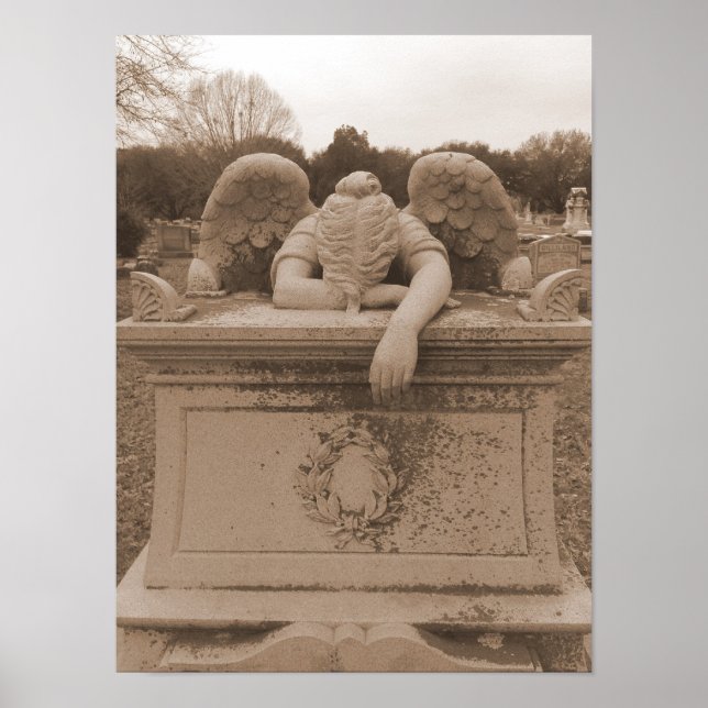 Póster Angel Poster sepia (Frente)