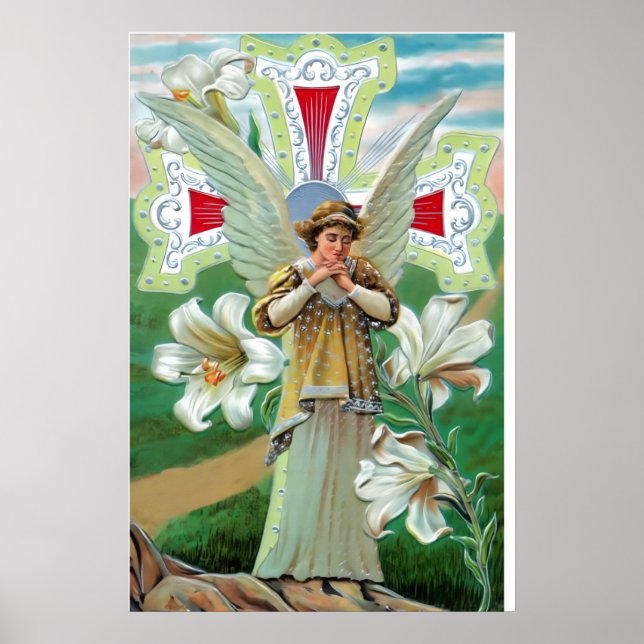 Póster Ángel rezando (Frente)