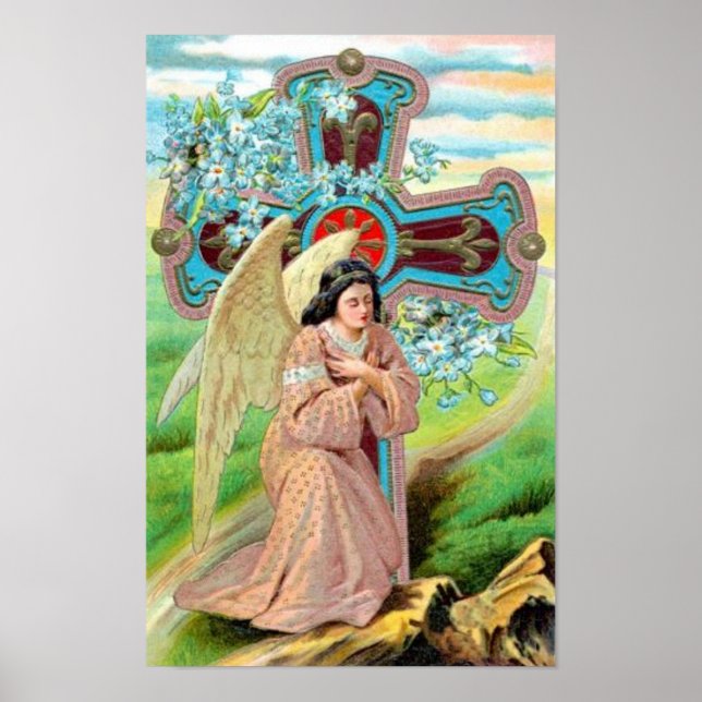 Póster Ángel rezando (Frente)