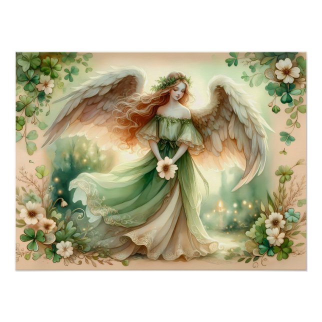 Póster Ángel Serenidad del Trébol (Anverso)