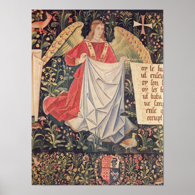 Póster Ángel sosteniendo la mortaja (Frente)