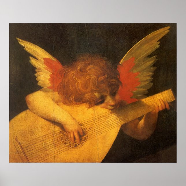 Póster Ángel tocando la lute de Rosso Fiorentino (Frente)