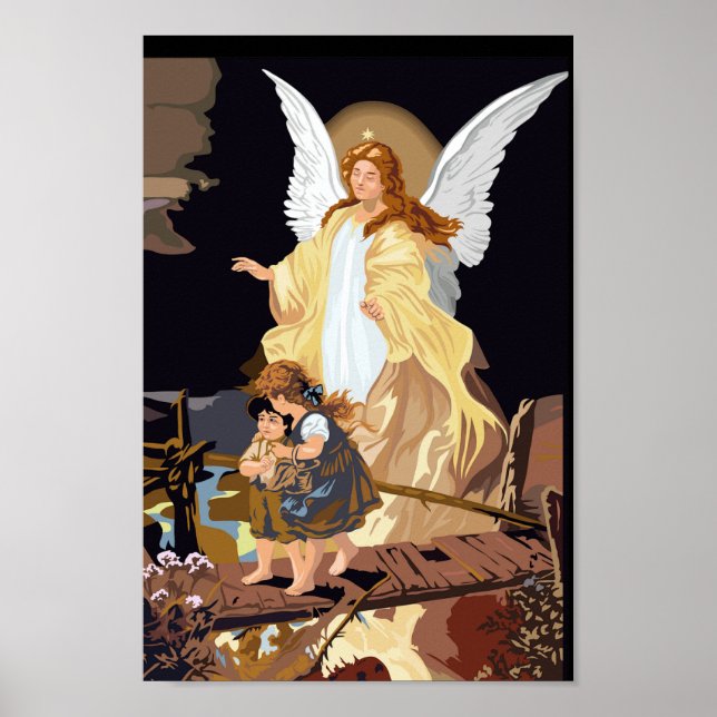 Póster Angel Wings con niños (Frente)