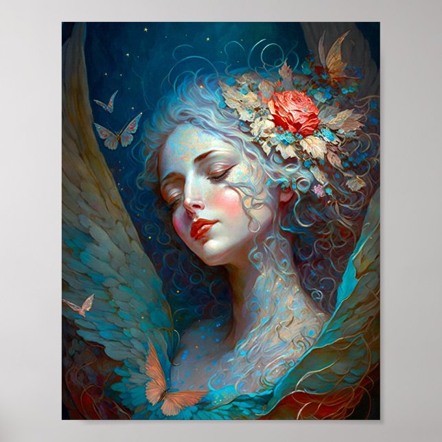 Póster Angel Wings Fantasy Art Poster (Frente)