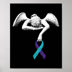 Póster Ángel Y Centro De Prevención Del Suicidio Para La