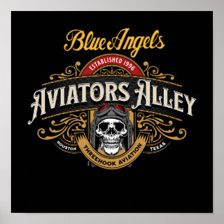 Póster Ángeles azules - callejón de los aviadores Poster