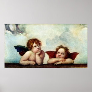 Póster Ángeles del Sistene Madonna