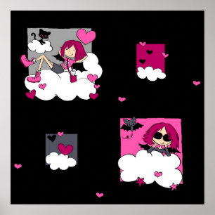 Póster Ángeles góticos