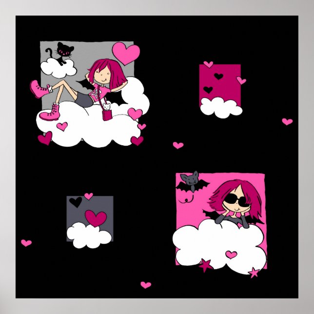 Póster Ángeles góticos (Frente)