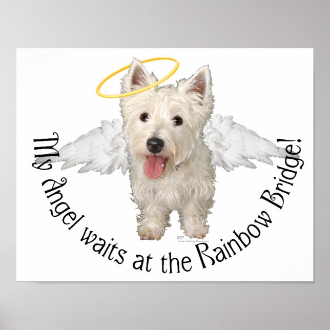 Póster Ángeles Guardianes Westie (Frente)