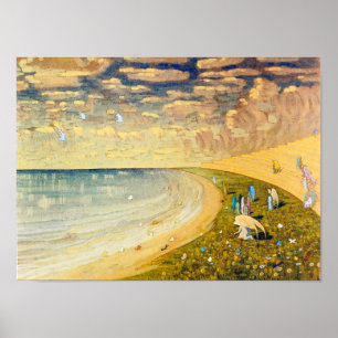 Póster Ángeles (paraíso)   Mikalojus Ciurlionis  