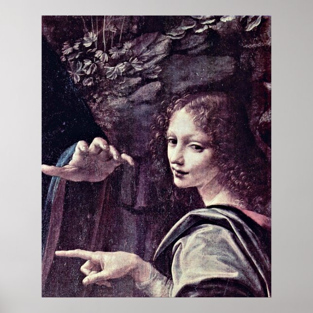 Póster Ángeles 'Uriel' por Leonardo di ser Piero da Vinci (Frente)