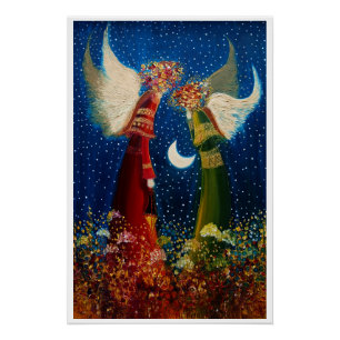 Póster Ángeles y luna