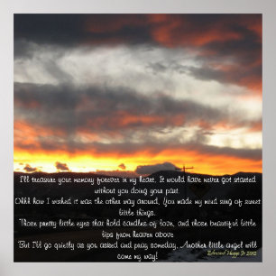 Póster Ángeles y poemas al atardecer