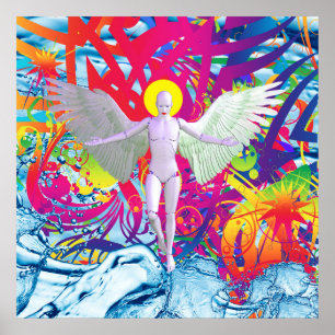Póster Angelic Robot