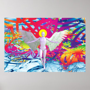 Póster Angelic Robot