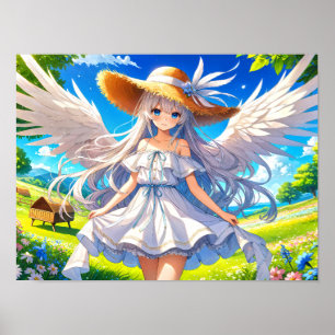 Póster Angélica Serenity Fantasy Elegancia