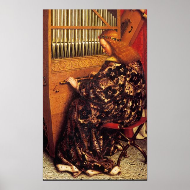 Póster ANGELS JUGANDO MÚSICA, detalle (Frente)