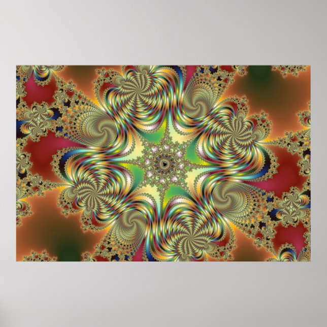 Póster Angelus - Poster fractal (Frente)