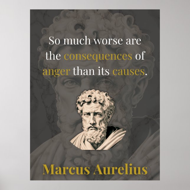Póster Anger Hurts You Most: Marcus Aurelius on Restraint (Frente)