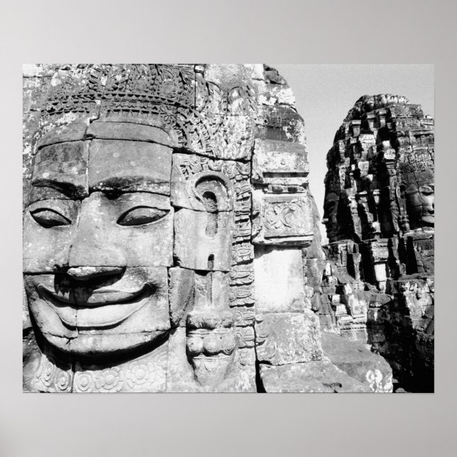 Póster Angkor Cambodia, Heads The Bayon (Frente)