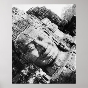Póster Angkor Camboya, Cabeza El Bayon