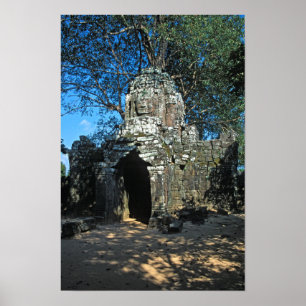 Póster Angkor wat, templo de Ta som - Camboya, Asia