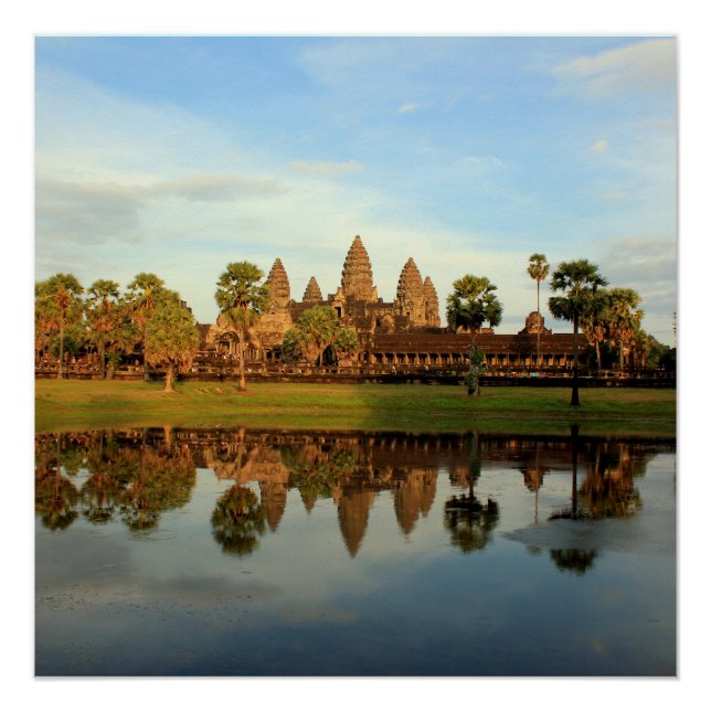 Póster Angkor Watt, Camboya (Anverso)