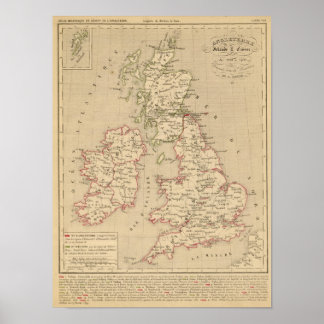 Póster Angleterre, Irelande & Ecosse 1281 a 1400