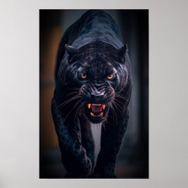 Póster Angry Black Panther