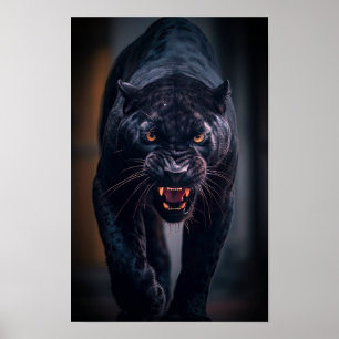 Póster Angry Black Panther