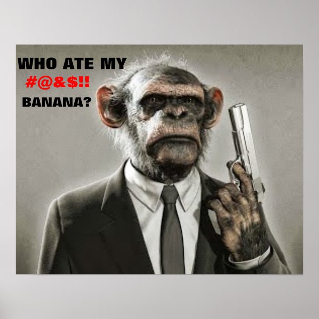 Póster Angry Monkey Poster (Frente)
