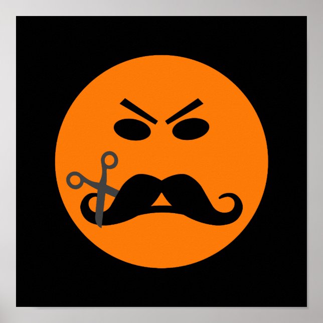 Póster Angry Mustache poster (Frente)