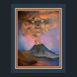 Póster "Angry Nature" #2 1930's Art Deco Print<br><div class="desc">One of two prints available- "Angry Nature" ,  1930's Art Deco print. Also available in black and white.</div>